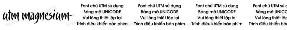 utm magnesium字体转换